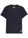Fay Blue Solid Crew Neck T-shirt In Multi