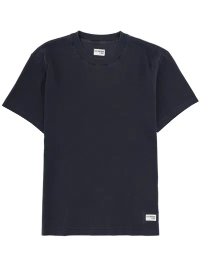 FAY MEN BLUE SOLID CREW NECK T-SHIRT, XL LUXURY T-SHIRTS FOR MEN DARVEYS