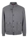 Fay Bomber In Lana In Gris