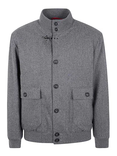 FAY BOMBER JACKET CARDED FLANNEL