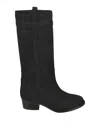 Fay 45mm Suede Boots In Black