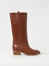 Fay Elegantly Crafted Leather Boot In Brown