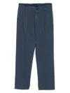 Fay Boys Cotton Straight-leg Pants In Blue