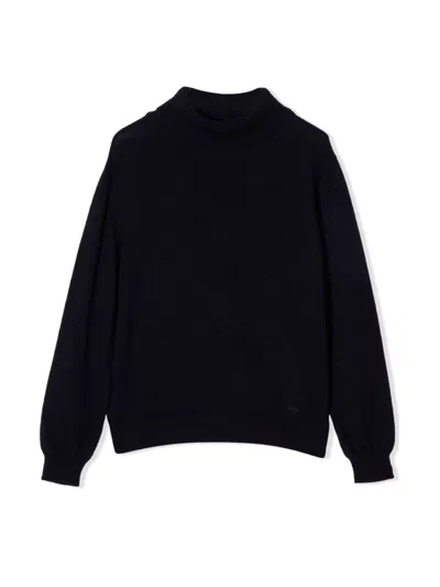 Fay Boys' Mini Turtleneck Sweater In Blue