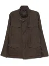 Fay Brown Jacket In Line With Four Pockets