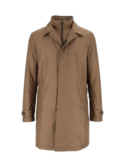 Fay Brown Morning Mid-length Concealed-zip Coat