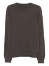 Fay Brown Round-neck Sweater In Gray