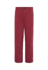Fay Burgundy Trousers For Boy With Logo In Burgundy