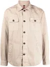 Fay Buttoned Long-sleeved Shirt Shirt In Neutrals