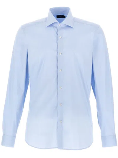 Fay Button-down Shirt In Gnawed Blue