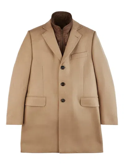 FAY BUTTON-FASTENING COAT