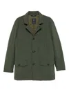 Fay Button-fastening Flap-pocket Jacket In Green