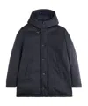 Fay Button-fastening Hooded Jacket In Blue