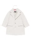 Fay Button-fastening Pocket Coat In Neutral
