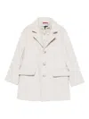 Fay Button-fastening Pocket Coat In Neutral