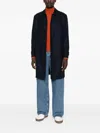 Fay Button-fastening Welt-pocket Coat In Black