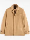Fay Button-up Jacket In Nude