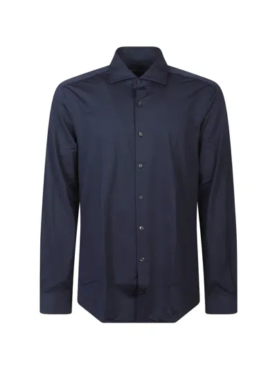 Fay Button-up Shirt In Blue