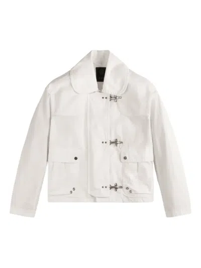 Fay Buttoned Jacket In White