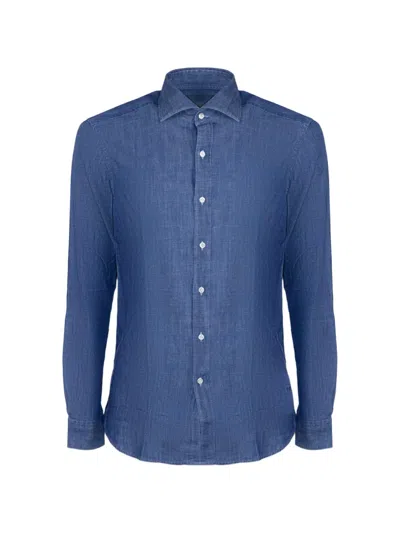 Fay Buttoned Shirt In Blue