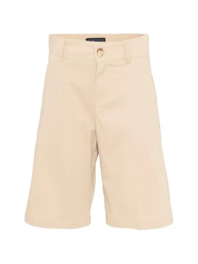 Fay Kids' Buttoned Shorts In Brown