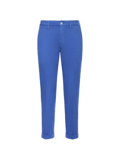 Fay Buttoned Trousers In Blue
