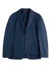 Fay Button-fastening Patch-pocket Jacket In Blue