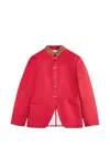 Fay Button-up Jacket In Red