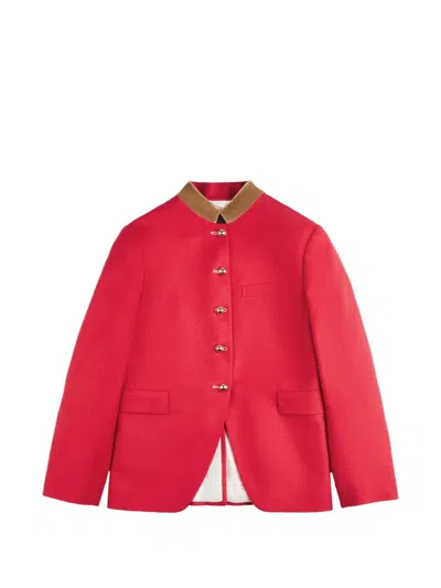 Fay Button-up Jacket In Red