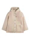 Fay Hooded Jacket With Drawstring And Pockets In Neutral