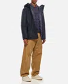 Fay Navy Blue Double Front Caban Jacket In Blue