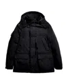 Fay Caban Hooded Down Jacket In Black