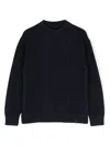 Fay Cable-knit Wool Jumper In Blue