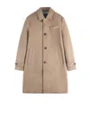 Fay Wool Coat With Hook And Multiple Pockets In Brown