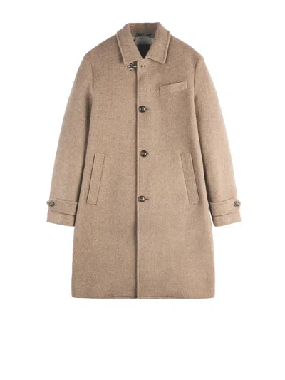 FAY FAY CAMEL COAT WITH BUTTONS