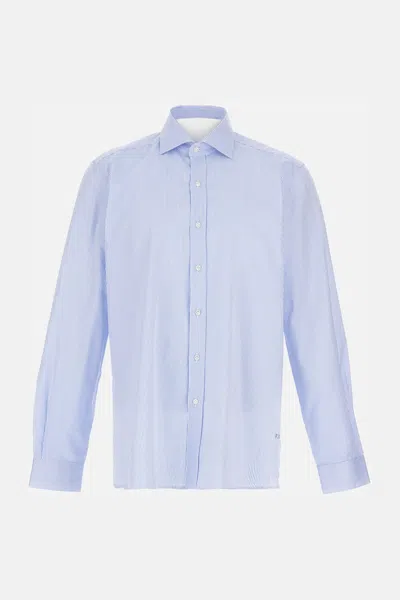 Fay Camicia Collo Francese In Blue