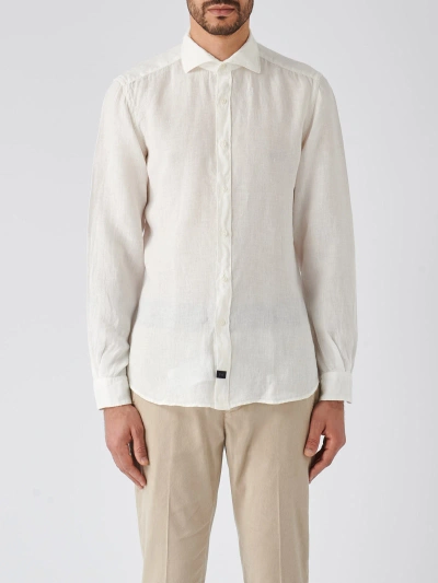 Fay Long Sleeve Shirt In Bianco