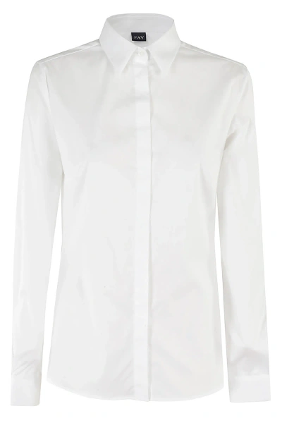 Fay Camicia Slim In Bianco