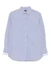 Fay Striped Cotton Shirt In White