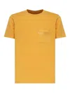 Fay T-shirt With Logo In Dark Yellow