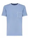 Fay T-shirt Jersey Satinata T-shirt In Blue