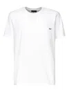 Fay T-shirt With Embroidered Logo In White