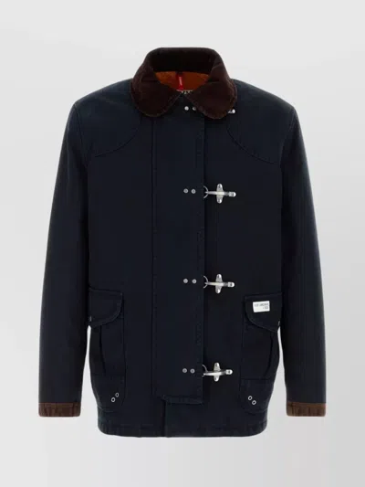 FAY CANVAS JACKET WITH LONG SLEEVES AND POCKETS