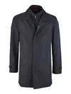 Fay Blue Nylon Morning Raincoat In Blue
