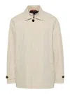 Fay Short Jacket Morning Side Pockets In Beige