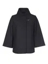 Fay Jacket With Front Pockets And High Collar In Black