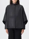 Fay Cape  Woman Color Grey In Black