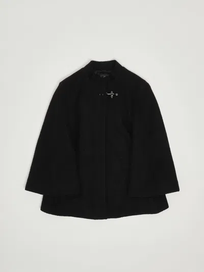 Fay Kids' Cape Jacket In Black