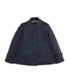 Fay Cape-style Short Jacket In Blue