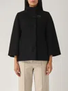 Fay Cappa Mix Materiali Con Gancio Jacket In Nero